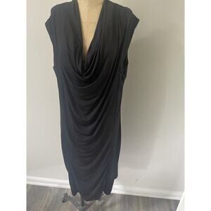 ELLEN TRACY Women’s Size L Dress Short Sleeve Knee Length Bodycon Cinching